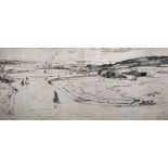 Leslie Moffat Ward (1888-1978) British. An Estuary Scene, Etching, Signed, Inscribed "1st Working