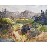 Arthur Rowlands (1904-2000) British. 'An Indian Mountainous Landscape', Watercolour, Signed, 11" x