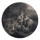 A Bartolozzi Engraving, After Wheatly, 11.75" Diameter.