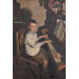 Mark Lancelot Symons (1887-1935) British. The Young Pianist, Signed with Owners inscription on the
