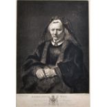 After Rembrandt van Rijn (1606-1669) Dutch. "Rembrandt's Wife", Engraving, Unframed, 18" x 12",