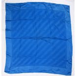 A LOEWE BLUE SILK SCARF.