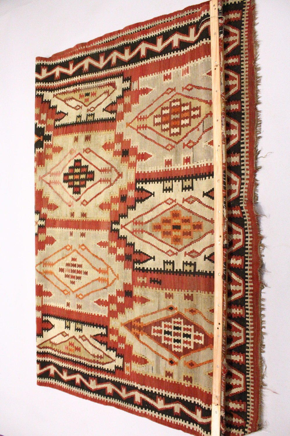 AN AFGHAN KELIM CARPET, of typical form. 7ft 5ins x 5ft 10ins. - Image 13 of 13