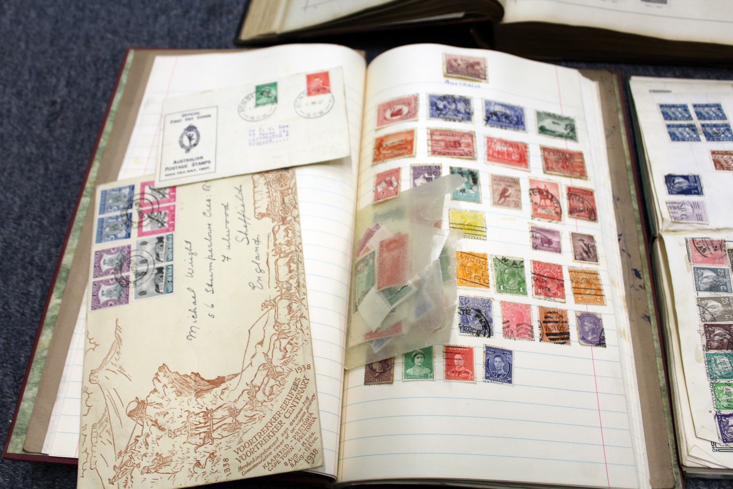 Stamp albums and contents. - Image 8 of 17