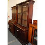 A Victorian mahogany cupboard bookcase.