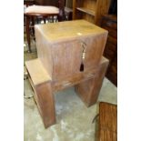 An Art Deco oak bureau.