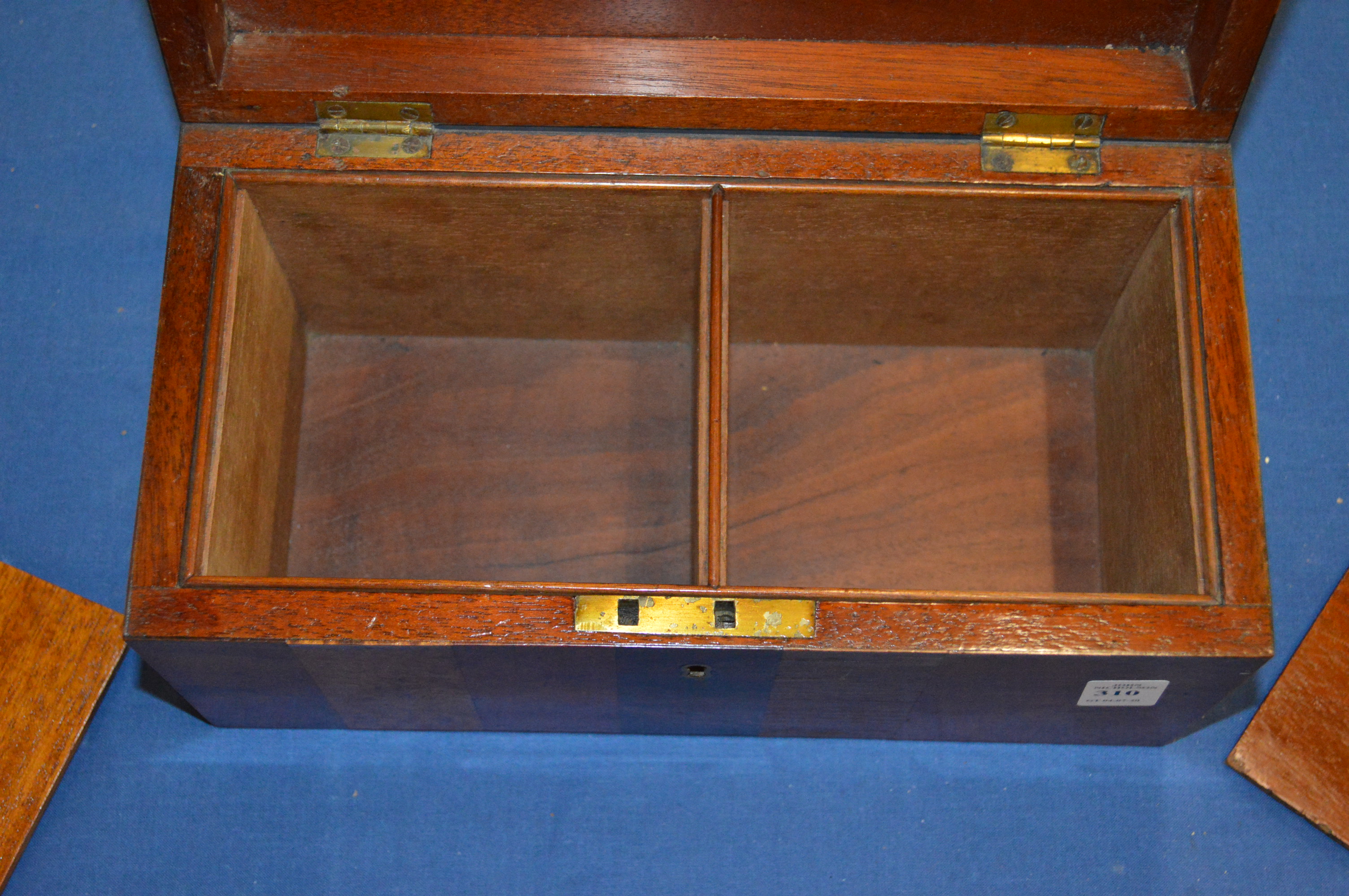 A Victorian specimen wood tea caddy. - Image 10 of 10