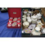 A porcelain coffee service and other tea and coffee ware, cups, saucers etc. etc.