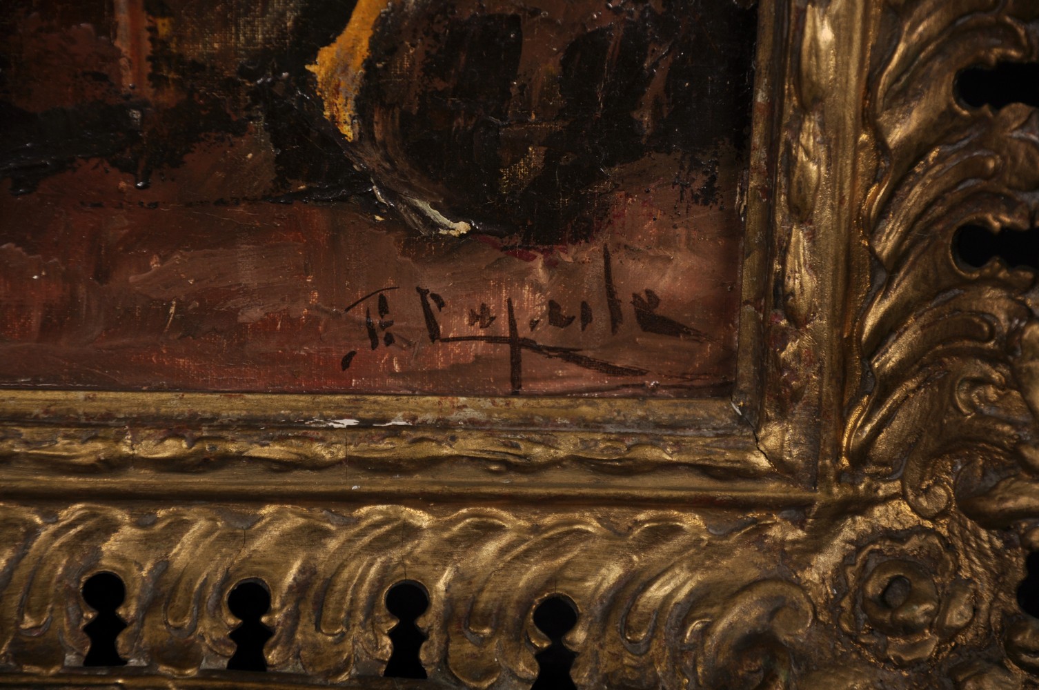 Early 20th Century Continental School. Elegant Lady Playing a Piano in a Lavish Interior, Oil on - Image 3 of 4