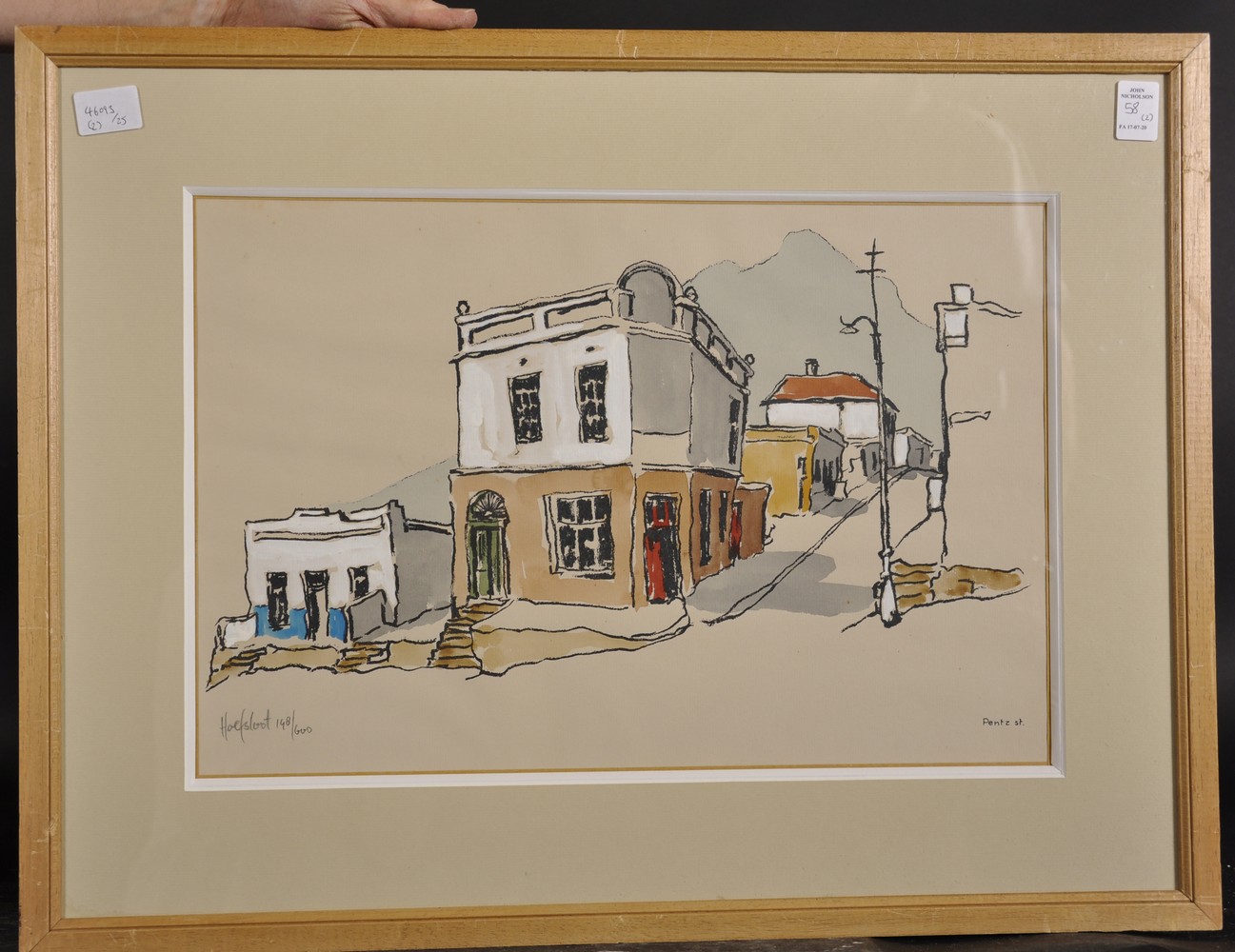 South Africa School, a Pair of Prints of Cape Town Scenes, Indistinctly Signed and Numbered, 11.5" x - Image 4 of 5