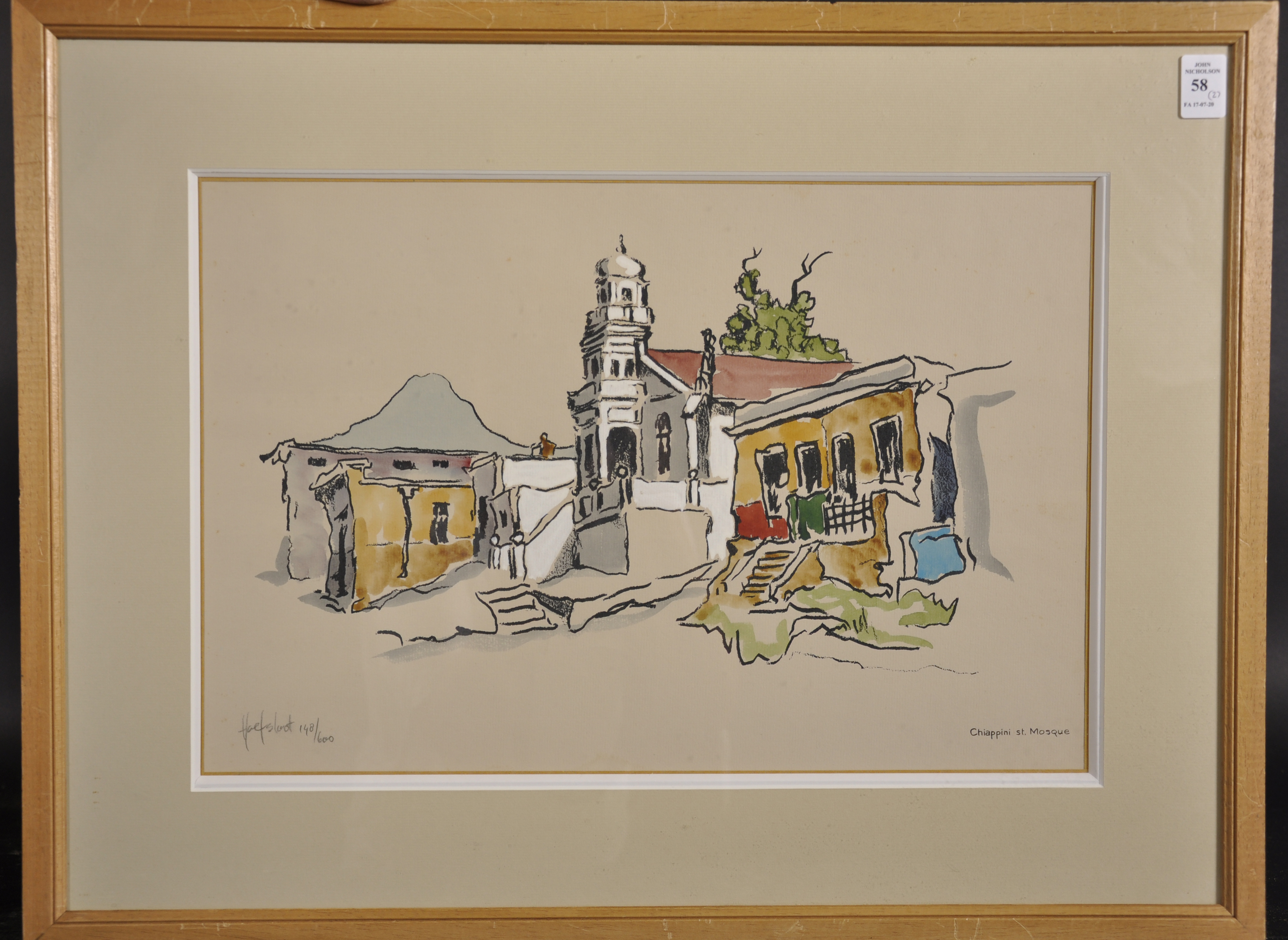 South Africa School, a Pair of Prints of Cape Town Scenes, Indistinctly Signed and Numbered, 11.5" x - Image 2 of 5