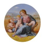 After Raphael, 19th Century Italian School. The Alba Madonna, Watercolour and Gouache, 7.5"