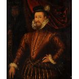 19th Century English School. After the Portrait of Robert Dudley, 1st Earl of Leicester, Oil on
