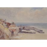 John Blair (1850-1934) British. 'Crail Harbour', Watercolour, Signed and Titled, 10" x 14".