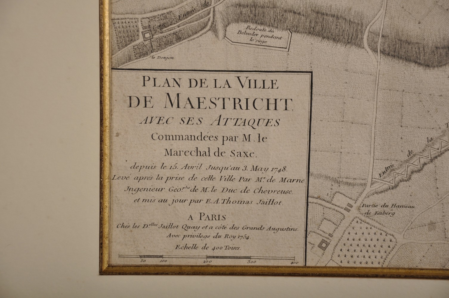 A Map of Palestine, Circa 1744, 20" x 23". With a Town View of Maestricht and a Map of Vogtlondiae. - Image 7 of 7