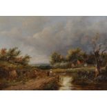 Joseph Thors (b.1835) British/Dutch. A Pair of Landscapes, Oil on Canvas, Signed, 10" x 14", a