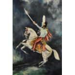 W. Owen Ward. A Mounted Cavalryman, Acrylic, Signed and Dated '78, 36"x 24", and two similar