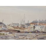 Ralph Hartley (1926-1988) British. 'Lowestoft. In for Repair', Watercolour, Signed and Dated '78,