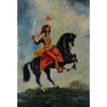 W. Owen Ward. A Mounted Cavalryman, Acrylic, Signed and Dated '78, 36"x 24", and two similar