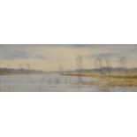 Robert Winchester Fraser (1848-1906) British. 'Wroxham Broad', Watercolour, Signed, Titled and Dated