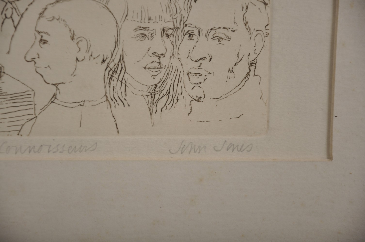 After John Jones, 'The Connoisseurs', Etching, Signed, Titled and Numbered in Pencil, 7.5" x 10". - Image 3 of 3