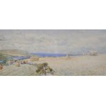 Arthur Foord Hughes (1856-1934). A Coastal Scene, Signed and Dated 1889, Watercolour, 6.5" x 14".