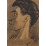Hyman Segal (1914-2004) British. A Study of a Boy, Mixed Media, 11" x 8", and one further study, (