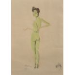 After Jean-Gabriel Domergue. From La Parisienne, Lithograph, 15.5" x 12".