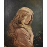 19th/20th Century School. Portrait of an Elegant Lady, Oil on Canvas, 24" x 20".