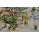 Carpanetti, 20th Century, 'Chemin Pietonnier du Lescouzze', Signed and Dated '94, Watercolour,