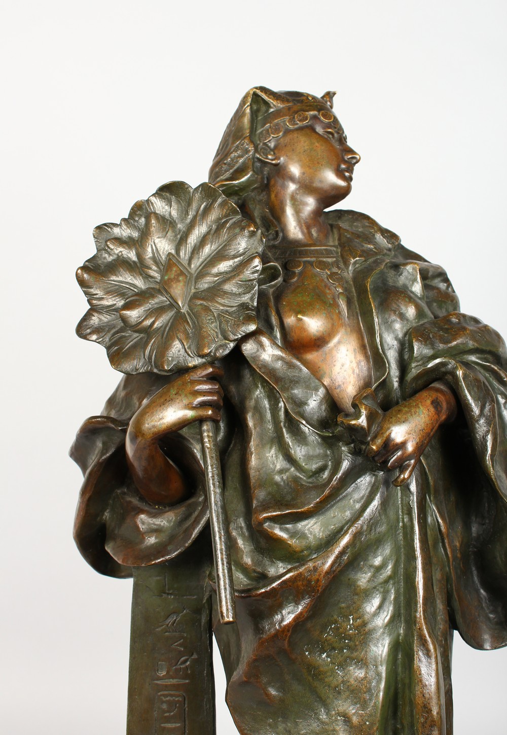 GASTON LEROUX (1854-1942) FRENCH A good Orientalist bronze of an Egyptian lady, possibly - Image 20 of 24