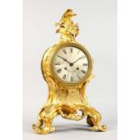 A VERY GOOD 19TH CENTURY FRENCH ORMOLU CASED CLOCK by RAINGO A. PARIS, eight-day movement,