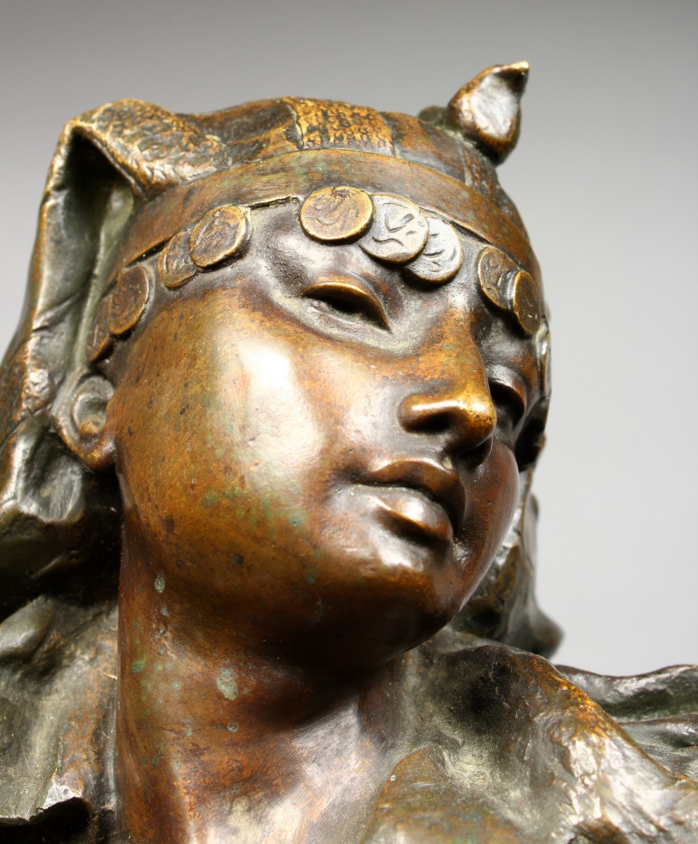 GASTON LEROUX (1854-1942) FRENCH A good Orientalist bronze of an Egyptian lady, possibly - Image 24 of 24