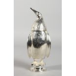 A PENGUIN SUGAR SIFTER. 7ins high.