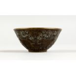 A SMALL CHINESE BRONZE CIRCULAR CENSER. 2.5ins.