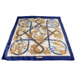 A HERMES SILK SCARF, "Caraibes", boxed.