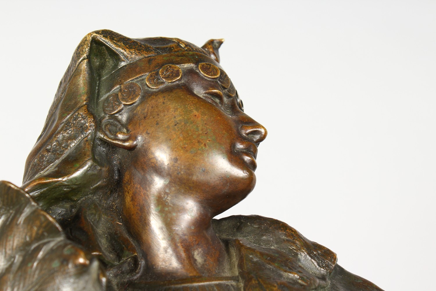 GASTON LEROUX (1854-1942) FRENCH A good Orientalist bronze of an Egyptian lady, possibly - Image 21 of 24