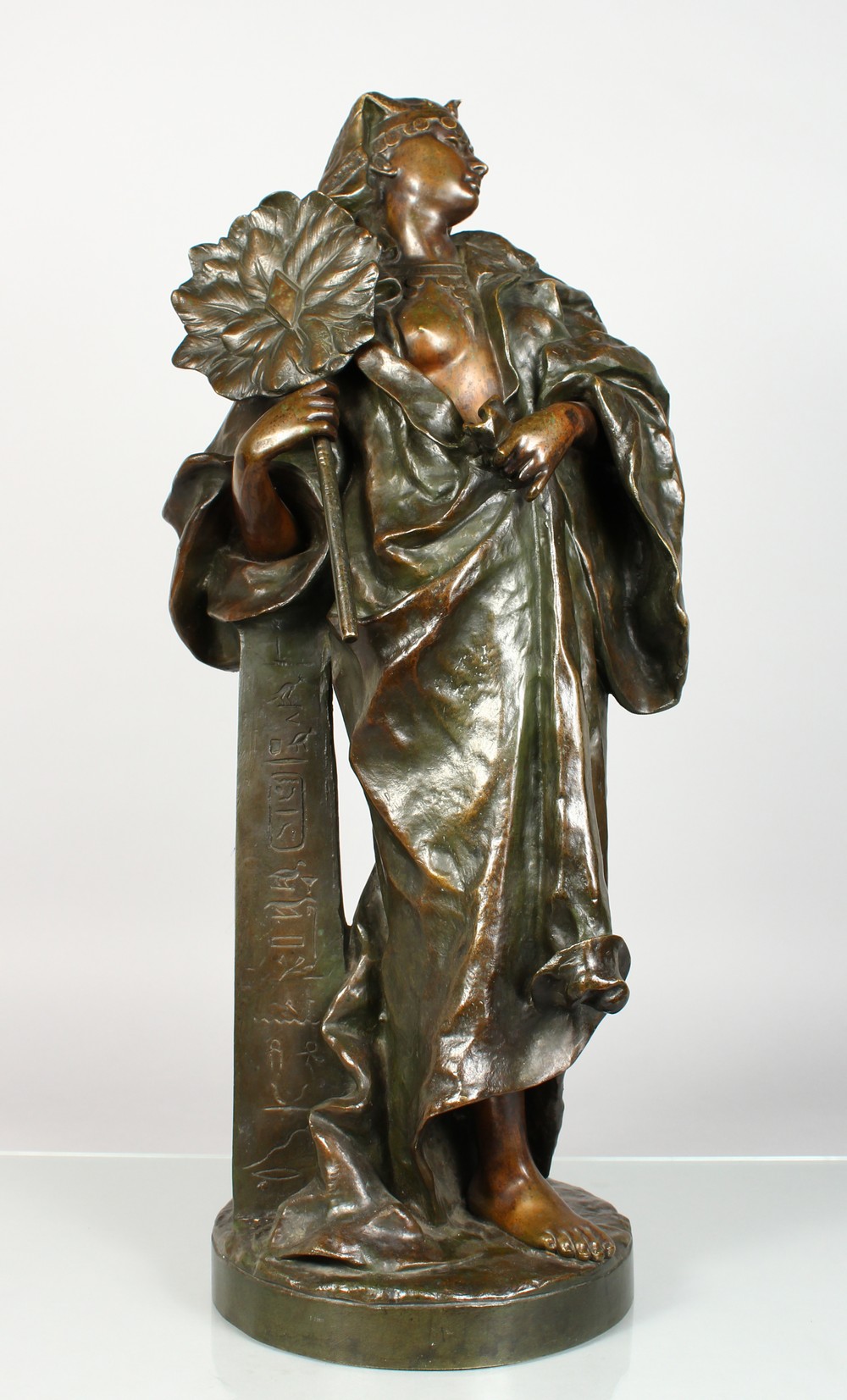 GASTON LEROUX (1854-1942) FRENCH A good Orientalist bronze of an Egyptian lady, possibly - Image 18 of 24