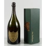 DOM PERIGNON, 1976, one magnum; together with one bottle, boxed. Note: Both levels low, some