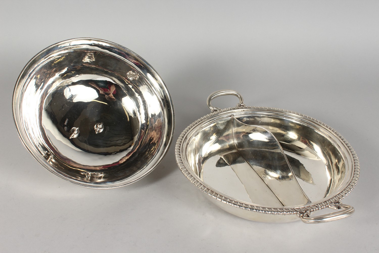 A GOOD PAIR OF GEORGE III PAUL STORR CIRCULAR TWO-HANDLED VEGETABLE TUREENS AND COVERS, with - Image 10 of 18