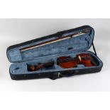 An electro-acoustic 4/4 scale student's violin by GEAR 4 MUSIC. Supplied with fitted hard case one