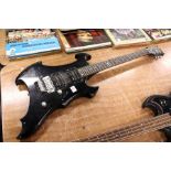 VINTAGE METAL X - an electric guitar with FLOYD ROSE bridge and WILKINSON pickups and machine heads.