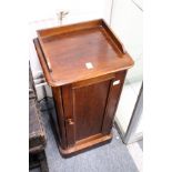 A Victorian mahogany bedside cupboard