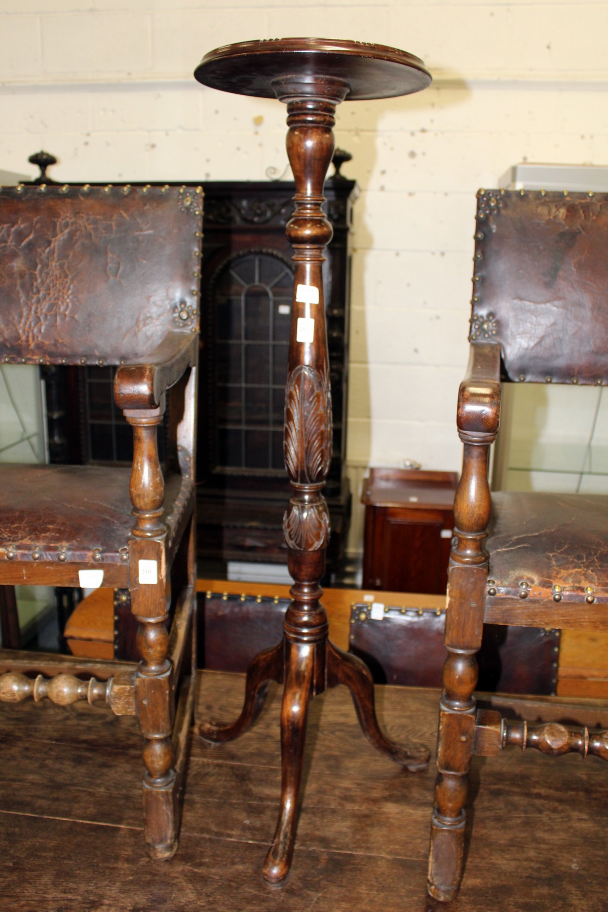 A mahogany tripod jardiniere stand - Image 2 of 2