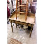 A Victorian painted pine washstand