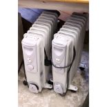 Two oil filled portable radiators