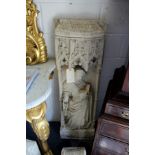 A good large reconstituted stone gothic alter piece