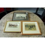 LIONEL EDWARDS, Colour Print, Horses and the Moon, and two other prints (3)