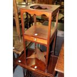 A 19th century mahogany wash stand