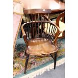 A stick back Windsor armchair